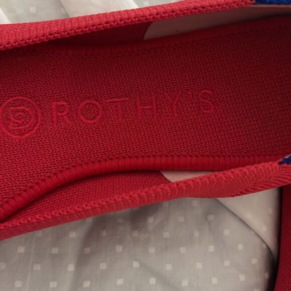 Rothy’s Scooter Red Round Toe Flats 6.5 - Picture 8 of 10